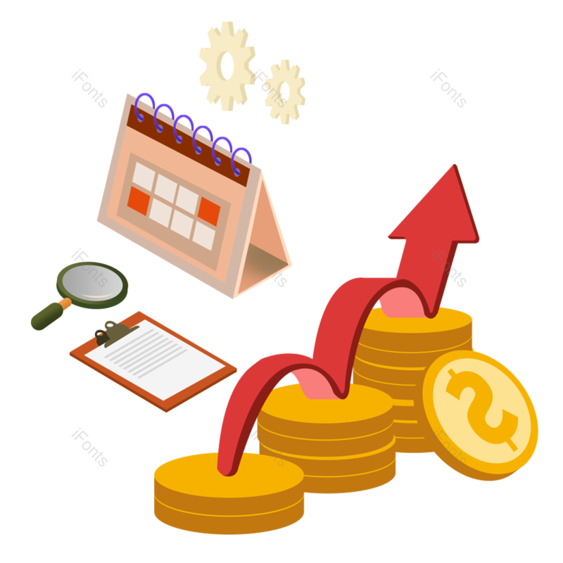 金融图片,金币元素,理财PNG,投资免抠素材